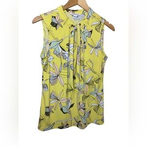 Liz Claiborne Sleeveless Yellow Blouse Size: M
